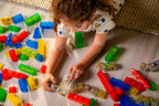 Jelly Blox – Kreativset, Bauspielzeug ab 2 Jahren, mit 20 Sinnesbausteinen, Konstruktionsspielzeug für Kinder, Sinnesspiel mit bunten Kacheln