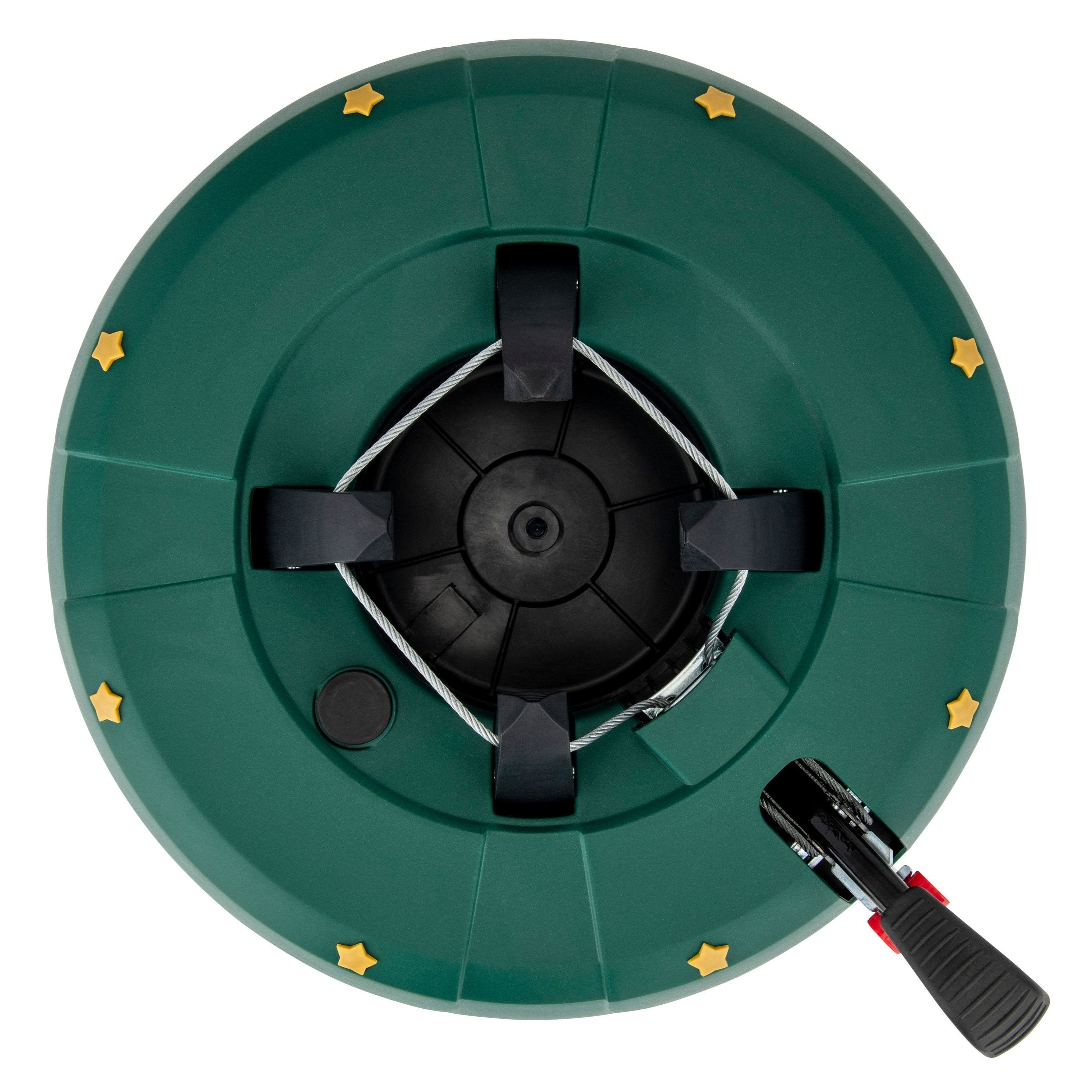 Christmas Tree Stands with Foot Pedal Function And Single-Cable Technology, Plastic/Metal Christmas Tree Stands in Various Sizes Green/Anthracite, Christmas Tree Stands with Child Safety And Large Water Tank with Water Level