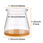 24 Stück Stuhlbeinschoner, Filzgleiter zur Geräuschreduzierung