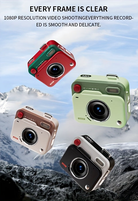Neue CCD-Retro-Mini-Digitalkamera: Einfache Bedienung, ideal für Einsteiger. Hochauflösende Fotos und Videos. Zwei Ausführungen erhältlich, wahlweise mit oder ohne 32-GB-Speicherkarte.