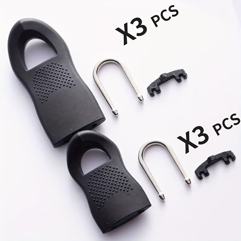 6-teiliges Set abnehmbarer Reißverschluss-Kopfbedeckungen