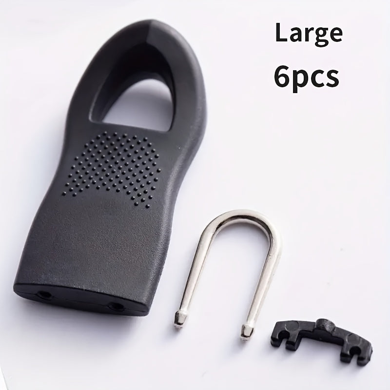 6-teiliges Set abnehmbarer Reißverschluss-Kopfbedeckungen