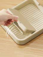 Faltbarer Deckelhalter – Praktische Deckelablage zum Kochen und Servieren – Hält Löffel und Küchenutensilien ordentlich – Geeignet für Küchenarbeitsplatte und Herd – Vielseitiges Kunststoffregal