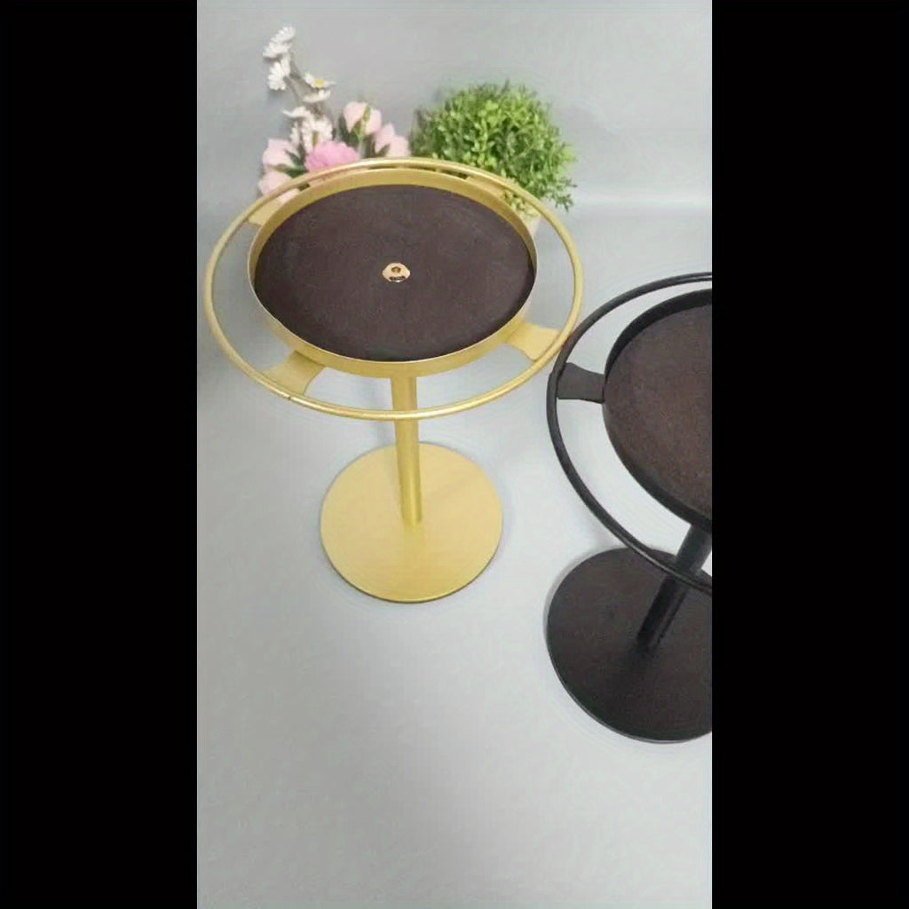 3-teiliges, vormontiertes Aufbewahrungsregal für 10 Brillen und Schmuck – Gold/Schwarz, geeignet für Brillen bis 8,89 cm Durchmesser, platzsparendng Organizer with Hooks, Tool-Free Assembly, Ideal for Home & Retail Use, Glasses Hanging Rack, Jewelry Or