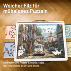 WELGEE 1000-teiliges drehbares Puzzlebrett mit 4 Schubladen & Abdeckung