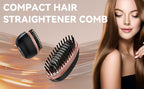Mini-Haarglätterkamm ohne Kabel für Ponys – tragbar, wiederaufladbar über USB, Ein-Knopf-Bedienung, maximale Temperatur 200 °C/392 °F, ideal zum Stylen von kurzem Haar, Styling-Haar-Accessoire