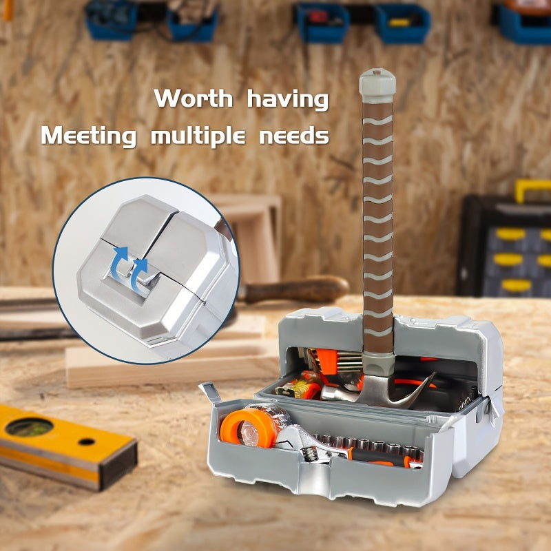 Robuster Werkzeugkasten aus Silikon mit mehreren Fächern und ergonomischem Griff – Tragbarer Organizer für Schrauben, Muttern, Bolzen und Schraubenschlüssel – Ideal für Heimwerkerprojekte, Renovierungen und den professionellen Einsatz.