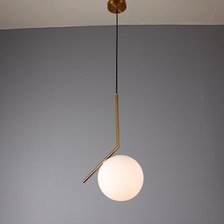 Moderne Led Hängen Lampe Minimalismus Metall Anhänger Lichter Glas Runde Glas Ball Nacht Beleuchtung Wohnzimmer Küche Nordic Deco