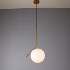 Moderne Led Hängen Lampe Minimalismus Metall Anhänger Lichter Glas Runde Glas Ball Nacht Beleuchtung Wohnzimmer Küche Nordic Deco