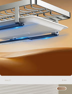 Ausziehbarer Geschirrständer, versenkbarer Abtropfkorb für Geschirr, Tassen und Gläser. Hergestellt aus rostfreiem Kohlenstoffstahl mit verstellbarer Abtropfschale. Ideal zur Aufbewahrung von Geschirr, ein unverzichtbares Küchenutensil.