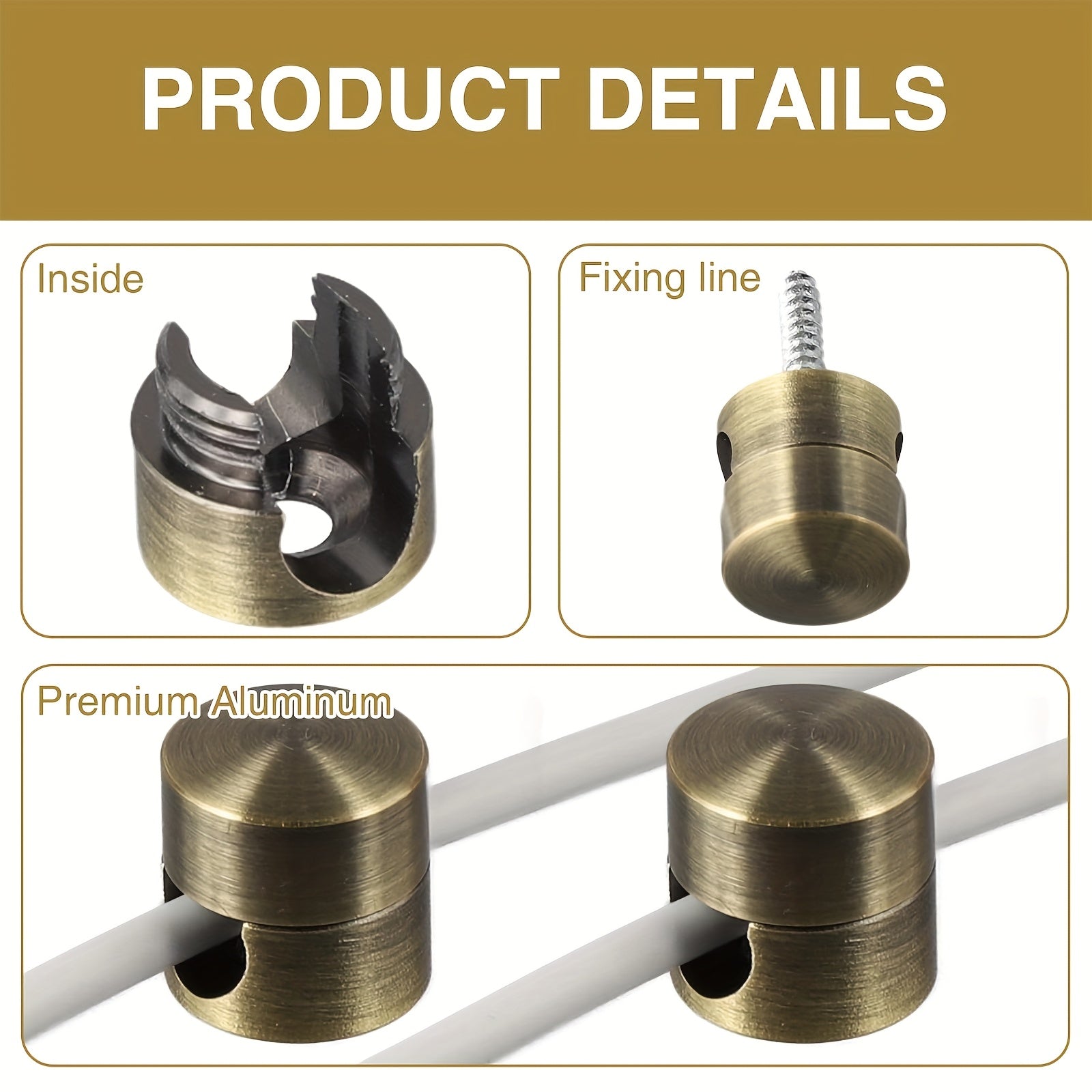 2 Stück robuste und verstellbare Kabelbinder aus Metall