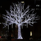 8-Pack Solar-Powered Icicle Lights - Outdoor Christmas Decoration with Solar Charging, Auto-Cycling On/Off, No Wiring Needed, for Garden, Roof, Tree, Party - Energy-Efficient Solar icicle lamps (192 SMD LEDs, 5.3m/17.5ft, Dur