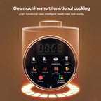 BALASHOV Multifunktions-Smoothie-Maker mit automatischer Sojamilcherhitzung, Eiswürfelrührfunktion und Saftzubereitung – Leiser Betrieb, Digitalanzeige, EU-Stecker, ideal für Shakes, Müsli, Slush-Eis und Speisen, Küchengerät