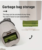 Großvolumige Katzenstreuschaufel mit integriertem Abfallbehälter – Tragbare, leicht zu reinigende Kunststoff-Katzenstreuschaufel