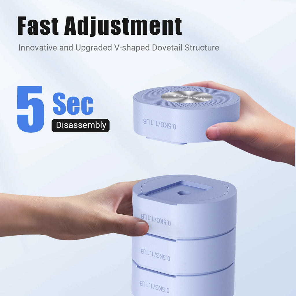 MERACH verstellbares Hantel-Set mit 2 Stück, 4-in-1-Handgewichte für Frauen zu Hause, freie Hanteln, jeweils 2,2 Pfund, 4,4 Pfund, 6,6 Pfund, 8,8 Pfund