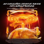 1400w 8l Luft fritteuse Edelstahl sichtbar große Kapazität Elektro ofen Touch Glas multifunktion ale elektrische Fritte use