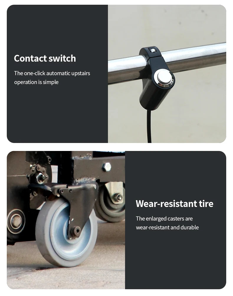 Raupentreppenkletterer. 270-400 kg Treppensteiger mit Batterie