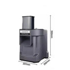 Kommerzielle Gemüseschneidemaschine, automatischer Gemüse-Karotten-Kartoffel-Zerkleinerer, Scheibenzerkleinerer und gewürfelter, schneid schnell Gemüse