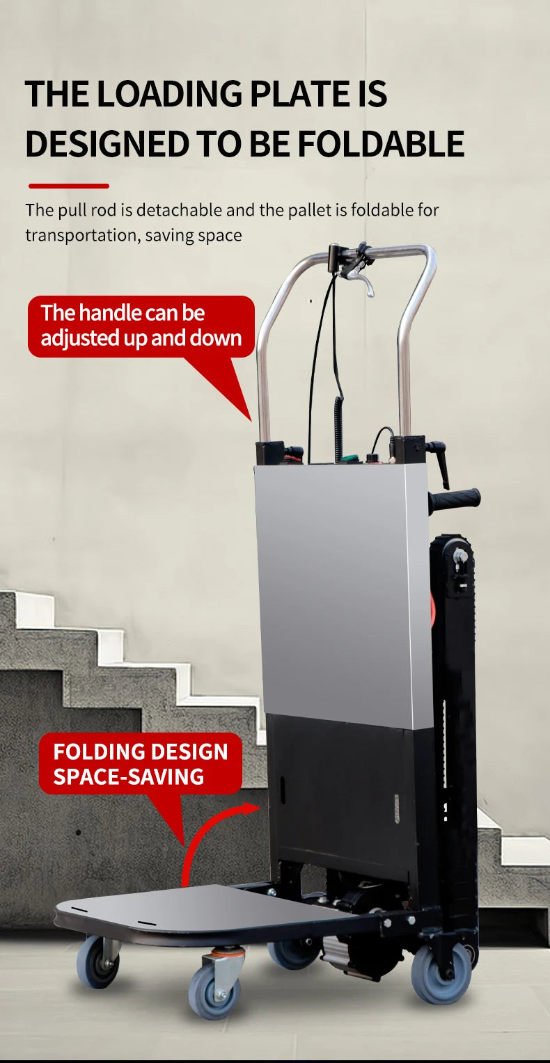 Raupentreppenkletterer. 270-400 kg Treppensteiger mit Batterie