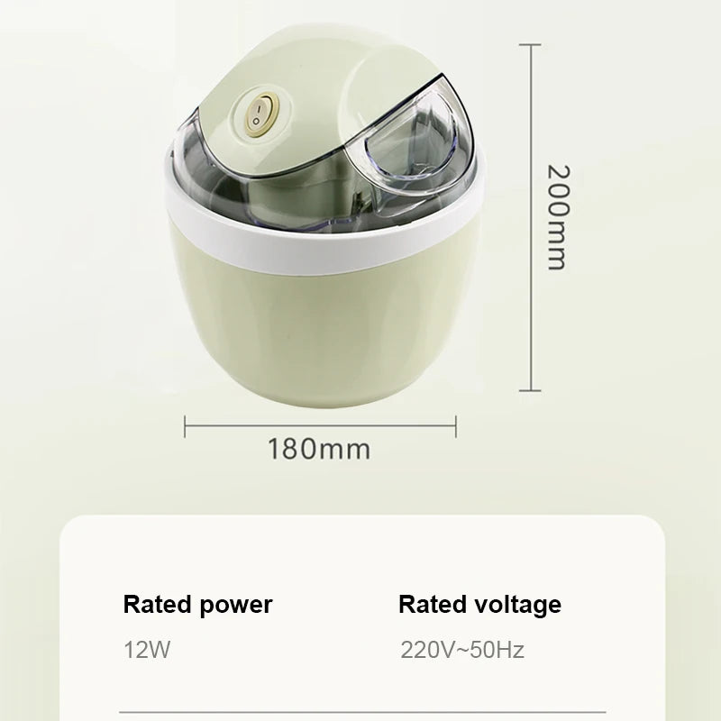 Softeis Eismaschine Mixer automatische Schnee kegel Milch shake Mixer Eismaschine Sorbet Obst Dessert Joghurt Gefrier schrank 1l