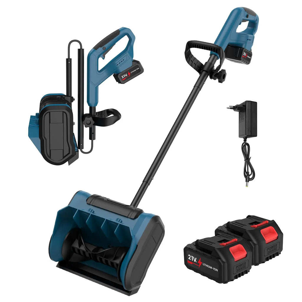 12 Zoll bürstenloser elektrischer Schneefräse, Schneekehrmaschine, LED-Anzeige, faltbar mit Rädern und 3-Richtungsrutsche für 18-V-Akku von Makita