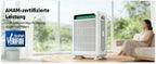 3-in-1 Pro HEPA H13 Luftreiniger – 100 m², 400 m³/h CADR, PM2.5-Sensor & leiser Schlafmodus