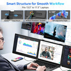 Blackview DCM6 Dreifach-Laptop-Bildschirmerweiterung, 14" 1080P FHD IPS-Display