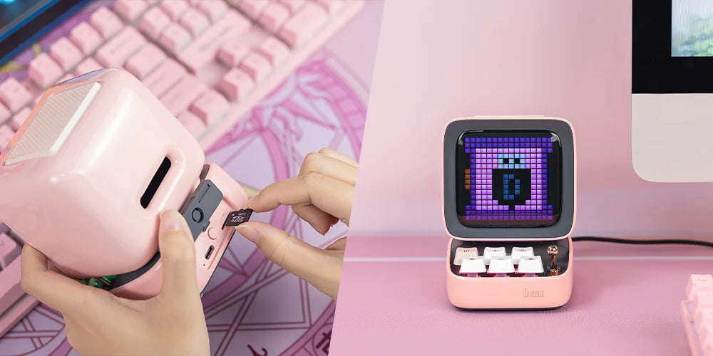 Divoom Ditoo-Pro tragbare Bluetooth-Lautsprecher Retro Pixel Kunst Wecker