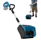 12 Zoll bürstenloser elektrischer Schneefräse, Schneekehrmaschine, LED-Anzeige, faltbar mit Rädern und 3-Richtungsrutsche für 18-V-Akku von Makita