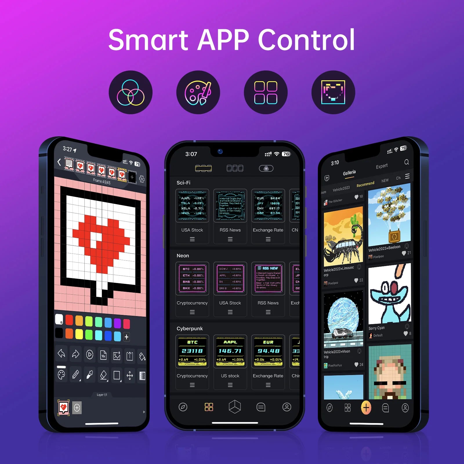 Divoom Times Gate-Cyberpunk-Gaming-Setup-Digitaluhr mit intelligenter App-Steuerung