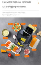 Kommerzielle Gemüseschneidemaschine, automatischer Gemüse-Karotten-Kartoffel-Zerkleinerer, Scheibenzerkleinerer und gewürfelter, schneid schnell Gemüse