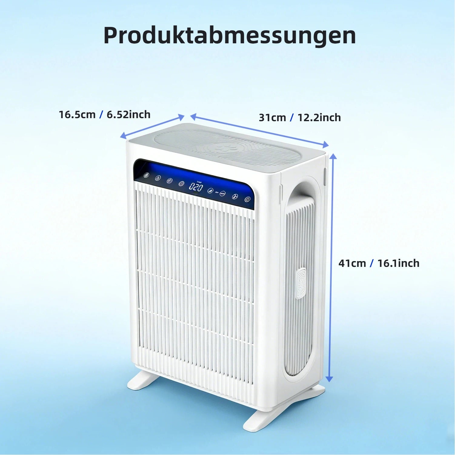 3-in-1 Pro HEPA H13 Luftreiniger – 100 m², 400 m³/h CADR, PM2.5-Sensor & leiser Schlafmodus