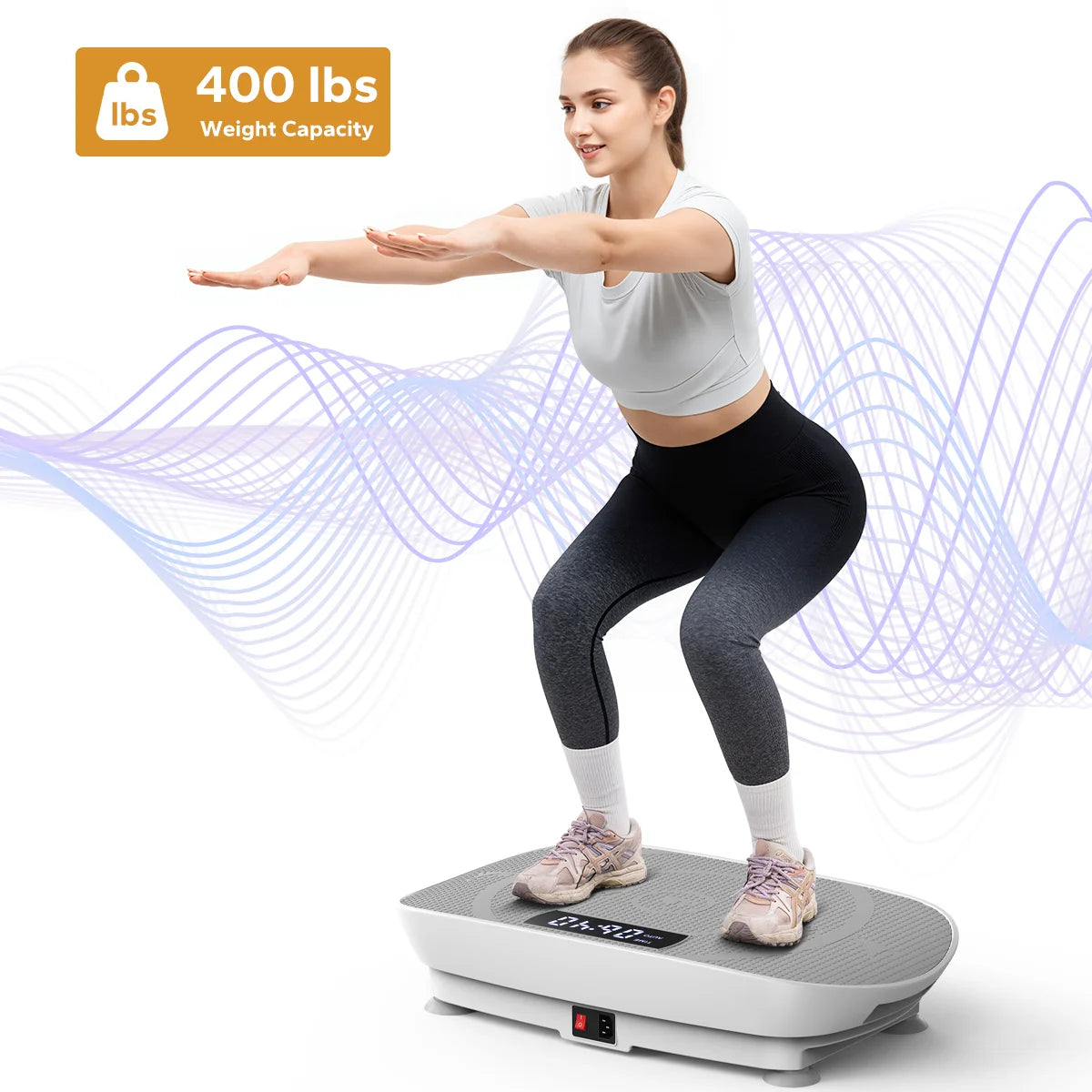 MERACH Vibrationsplatte CV30 / CV30PRO – Ganzkörpertraining, Fernbedienung, LED, bis 136kg, 4 Farben