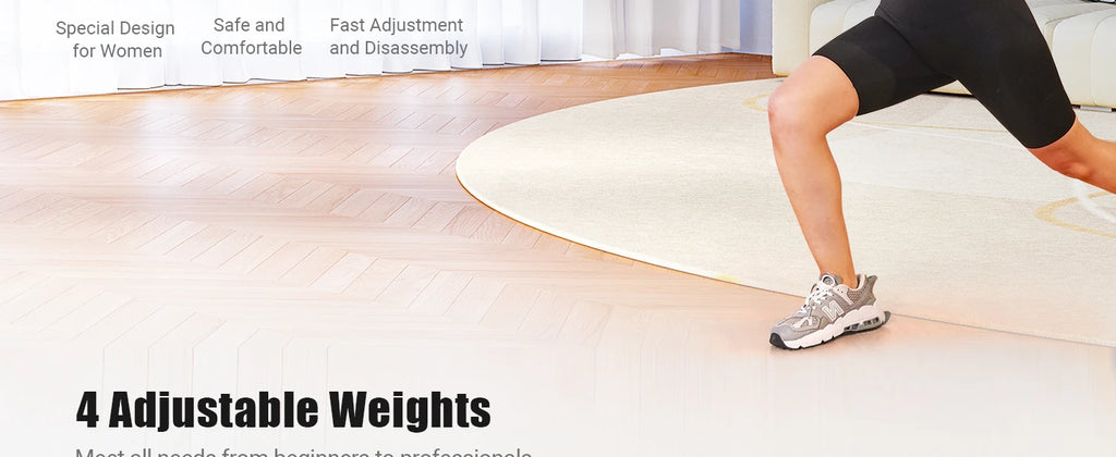 MERACH verstellbares Hantel-Set mit 2 Stück, 4-in-1-Handgewichte für Frauen zu Hause, freie Hanteln, jeweils 2,2 Pfund, 4,4 Pfund, 6,6 Pfund, 8,8 Pfund