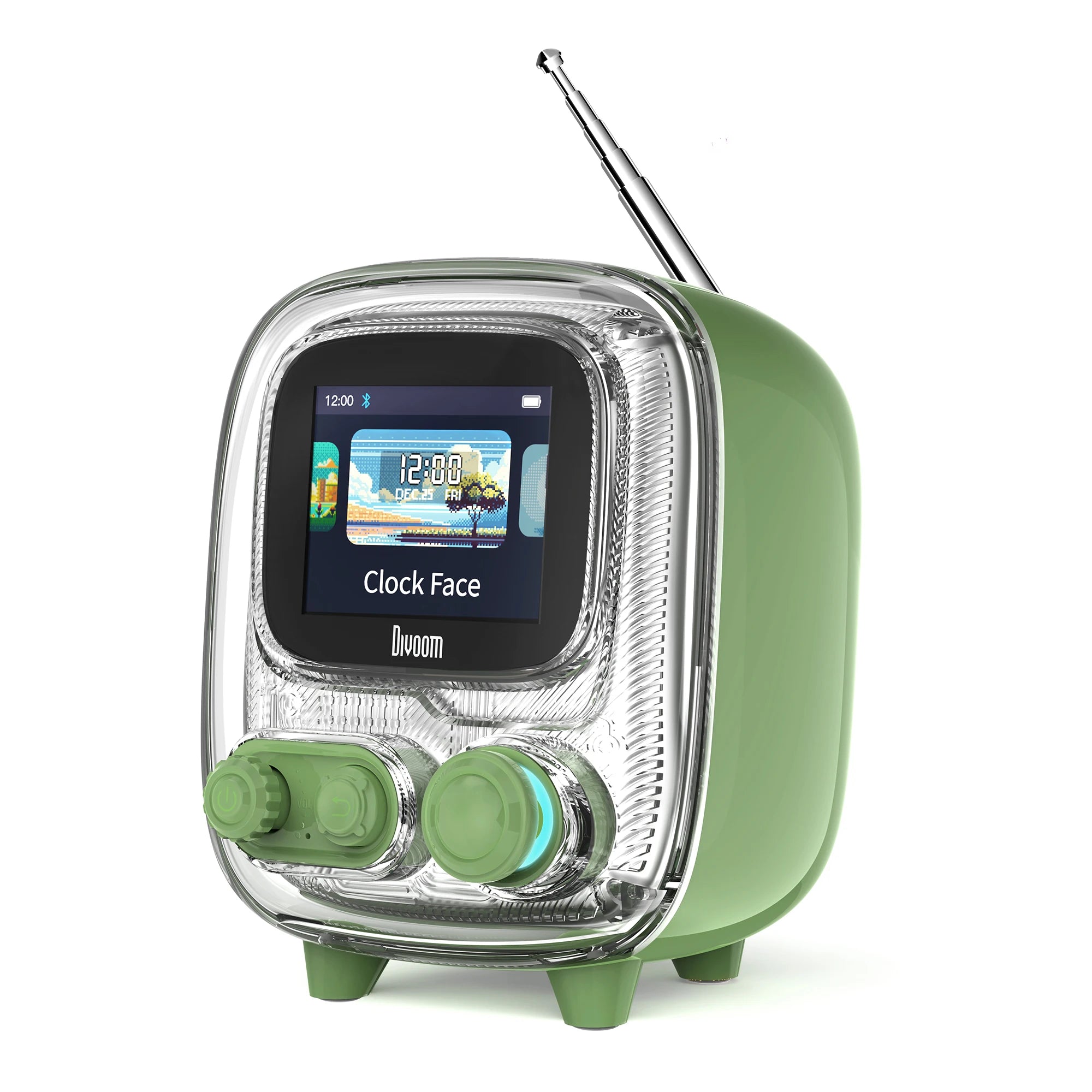 Tiivoom 2 Retro Bluetooth-Lautsprecher – White Noise, Bambus, 10–15h Akku, 3 Farben