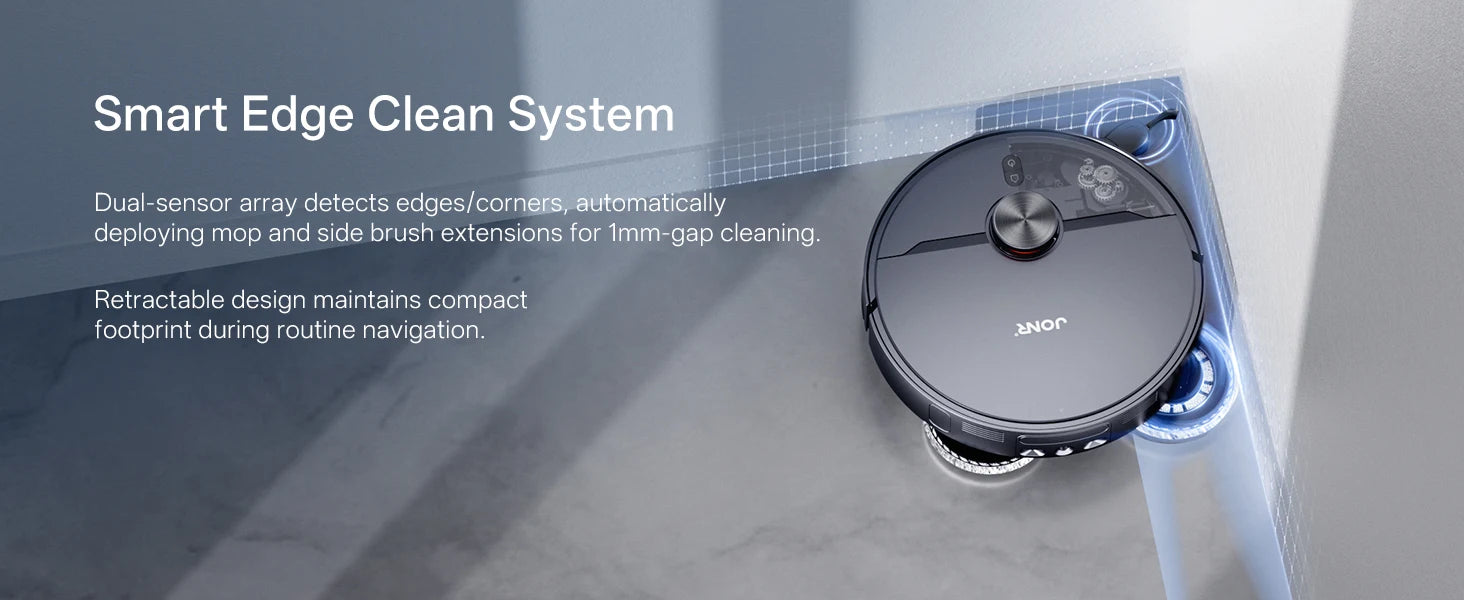 JONR X1 Roboterstaubsauger mit 20000Pa Ultra-Saugkraft, Wischfunktion, Automatischem Waschen und Trocknen, Staubsammlung: Steuerung über App und Stimme