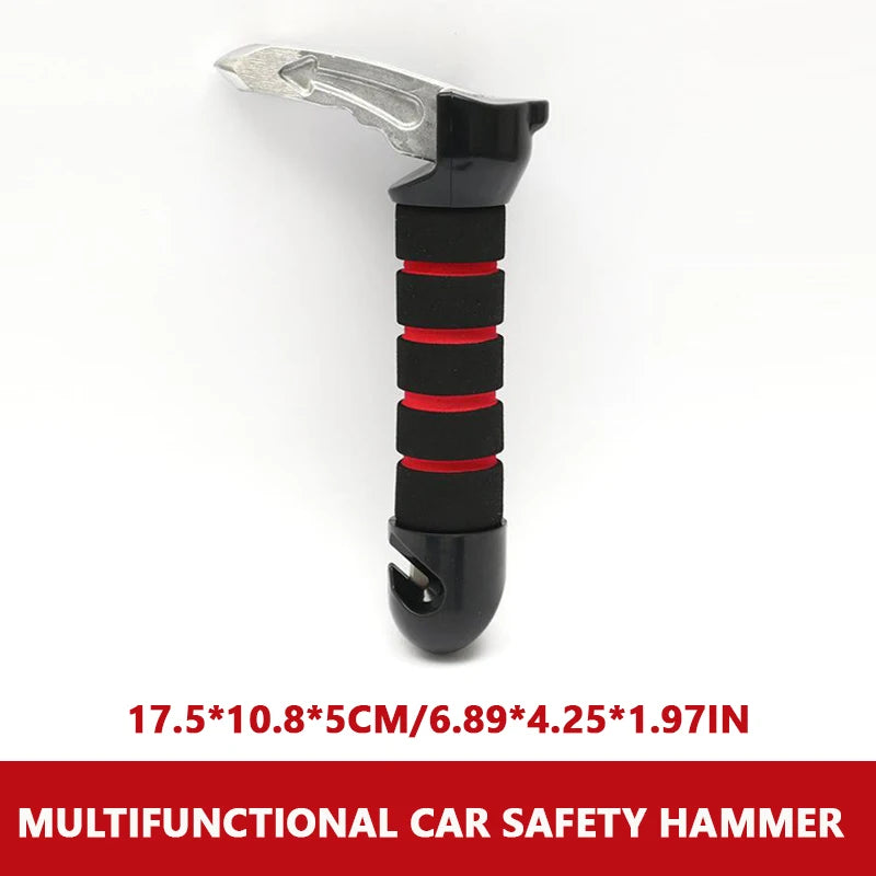 SEAMETAL Tragbarer Auto-Hilfsgriff für ältere Menschen, 180 kg belastbarer 3-in-1-Autogriff/Notfallhammer ‌   Rutschfest, kratzfrei