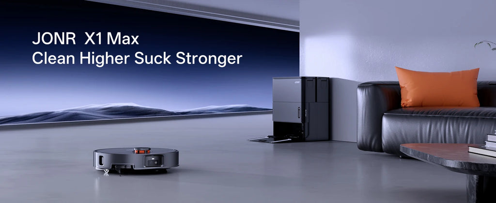 JONR X1 Roboterstaubsauger mit 20000Pa Ultra-Saugkraft, Wischfunktion, Automatischem Waschen und Trocknen, Staubsammlung: Steuerung über App und Stimme