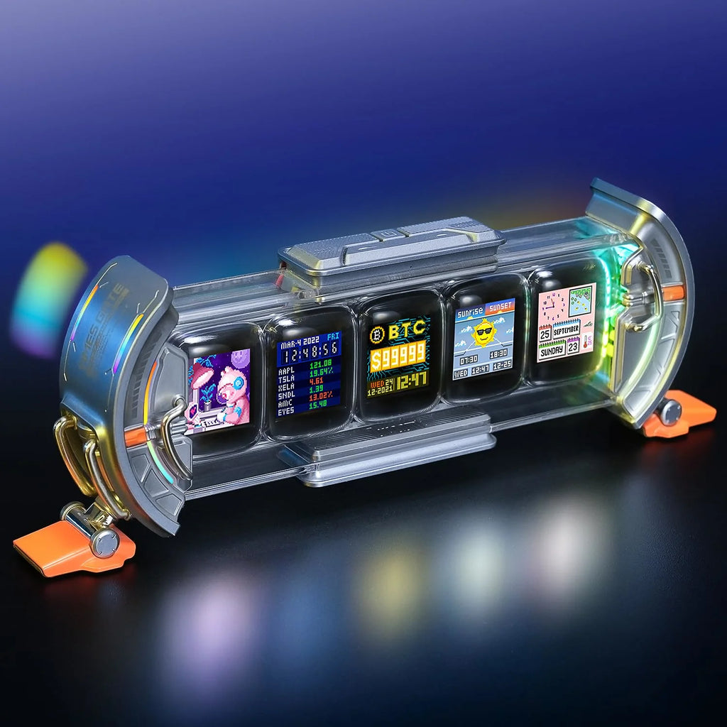 Divoom Times Gate-Cyberpunk-Gaming-Setup-Digitaluhr mit intelligenter App-Steuerung