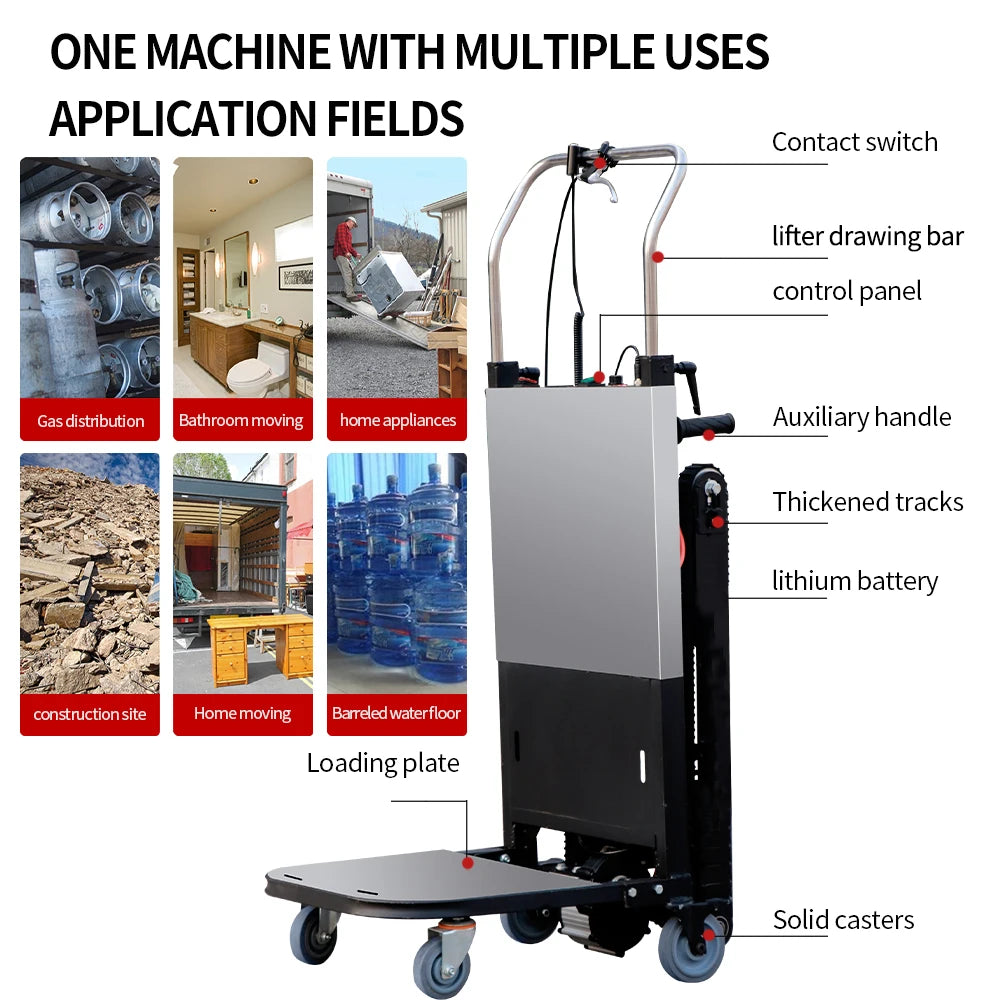 Raupentreppenkletterer. 270-400 kg Treppensteiger mit Batterie