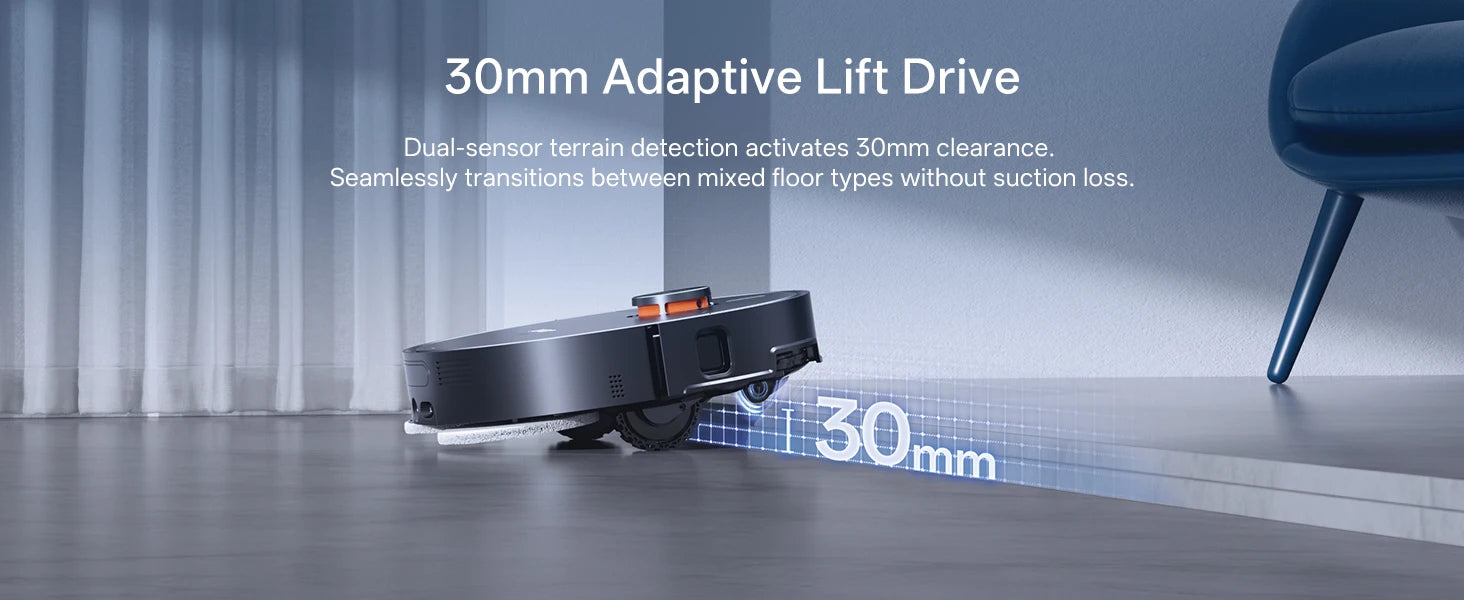 JONR X1 Roboterstaubsauger mit 20000Pa Ultra-Saugkraft, Wischfunktion, Automatischem Waschen und Trocknen, Staubsammlung: Steuerung über App und Stimme