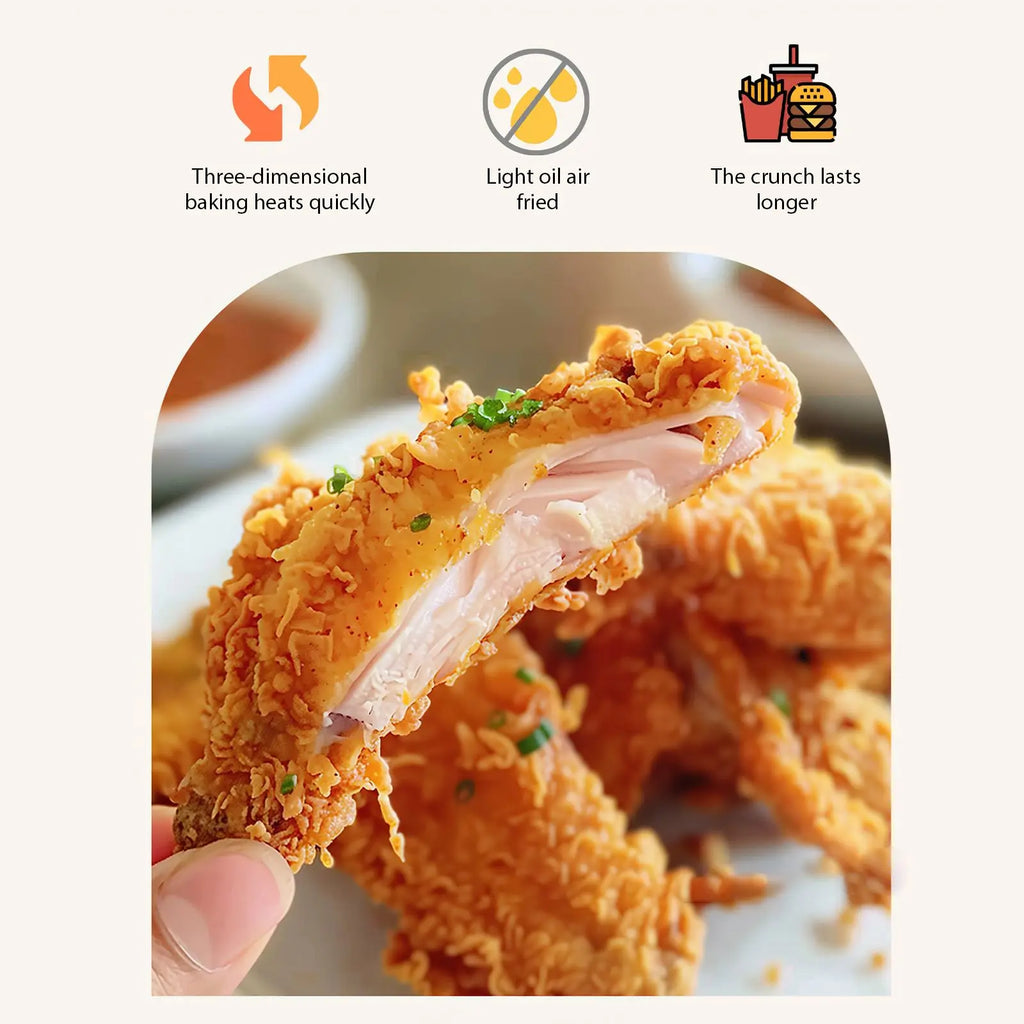 1400w 8l Luft fritteuse Edelstahl sichtbar große Kapazität Elektro ofen Touch Glas multifunktion ale elektrische Fritte use