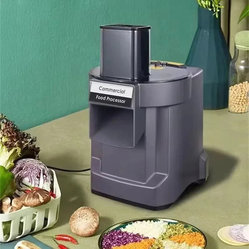 Kommerzielle Gemüseschneidemaschine, automatischer Gemüse-Karotten-Kartoffel-Zerkleinerer, Scheibenzerkleinerer und gewürfelter, schneid schnell Gemüse
