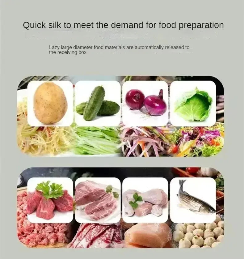 Kommerzielle Gemüseschneidemaschine, automatischer Gemüse-Karotten-Kartoffel-Zerkleinerer, Scheibenzerkleinerer und gewürfelter, schneid schnell Gemüse