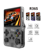 128G R36S Retro Handheld Videospielkonsole, Linux System, 3,5 Zoll IPS Bildschirm R35s Pro, Tragbarer Taschenvideoplayer, 64GB Spiele