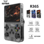 128G R36S Retro Handheld Videospielkonsole, Linux System, 3,5 Zoll IPS Bildschirm R35s Pro, Tragbarer Taschenvideoplayer, 64GB Spiele