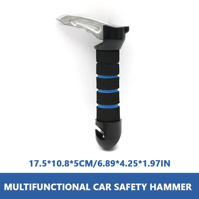 SEAMETAL Tragbarer Auto-Hilfsgriff für ältere Menschen, 180 kg belastbarer 3-in-1-Autogriff/Notfallhammer ‌   Rutschfest, kratzfrei