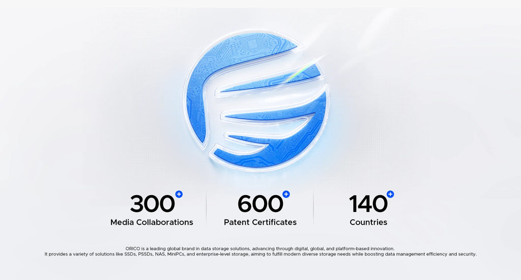 ORICO Tragbare SSD mit 2-in-1-USB-C-Kabel, externen Solid-State-Laufwerke, bis zu 460 MB/s für iPhone 14 13 11 12 X IPad PC