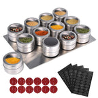 LMETJMA Magnetische Gewürzgläser mit Wandhalterung
