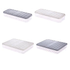 Gefrierschrank-Knödelbox, Lebensmittelaufbewahrungsbehälter, stapelbare Lebensmittelaufbewahrungsbox mit Deckel, quadratische, einlagige, versiegelte, transparente Kunststoffbox